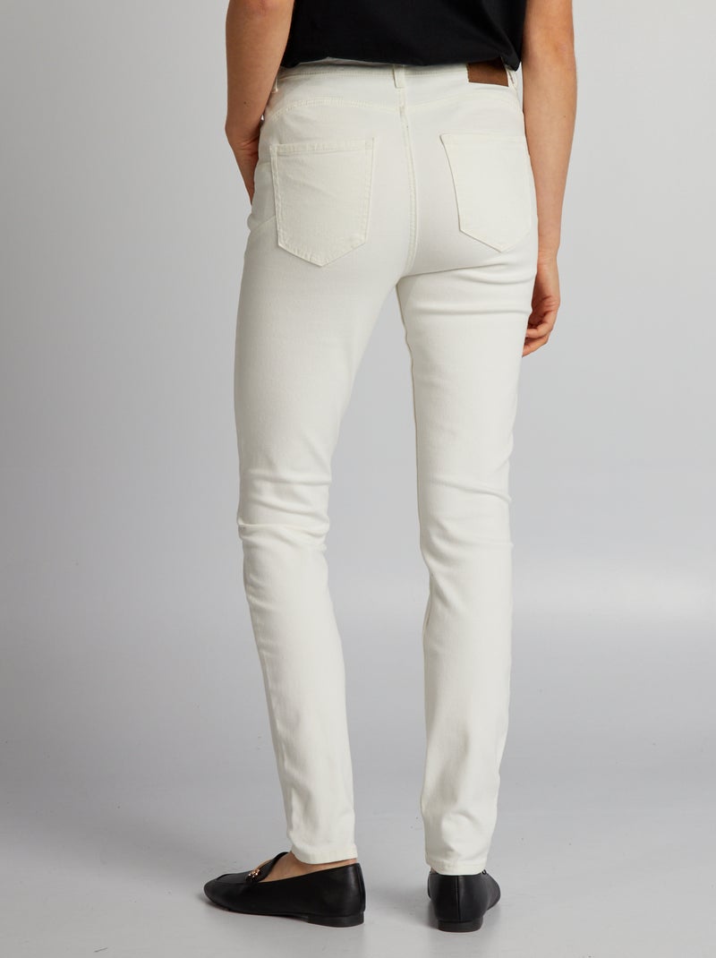 Jeans skinny a vita alta - L30 BIANCO - Kiabi