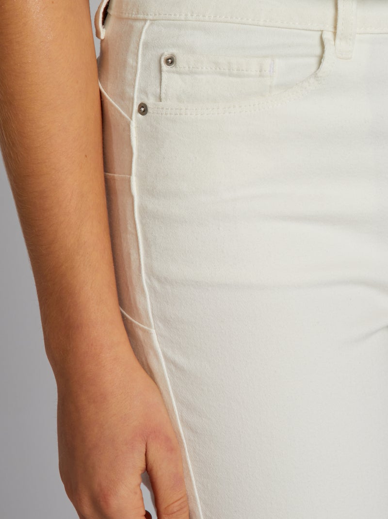 Jeans skinny a vita alta - L30 BIANCO - Kiabi