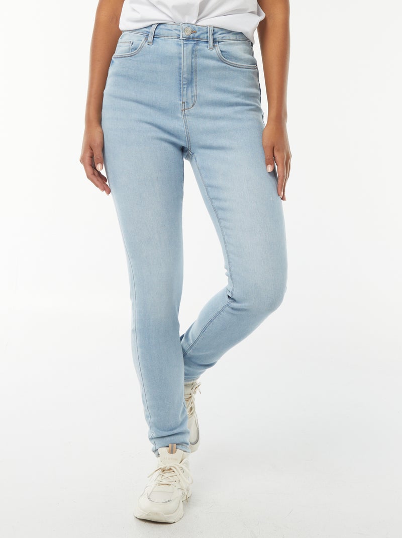 Jeans skinny a vita alta - L30 Blu - Kiabi