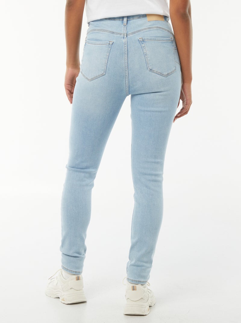 Jeans skinny a vita alta - L30 Blu - Kiabi