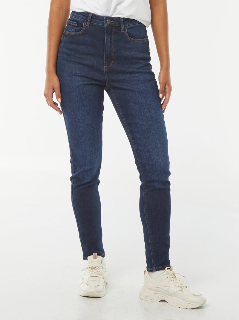 Jeans skinny a vita alta - L30 Blu - Kiabi