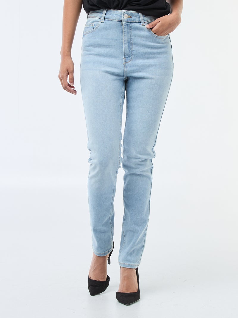Jeans skinny a vita alta - L30 Blu - Kiabi