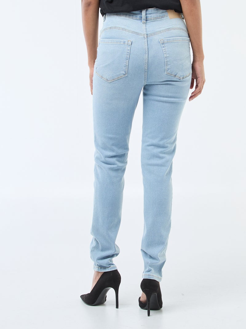 Jeans skinny a vita alta - L30 Blu - Kiabi