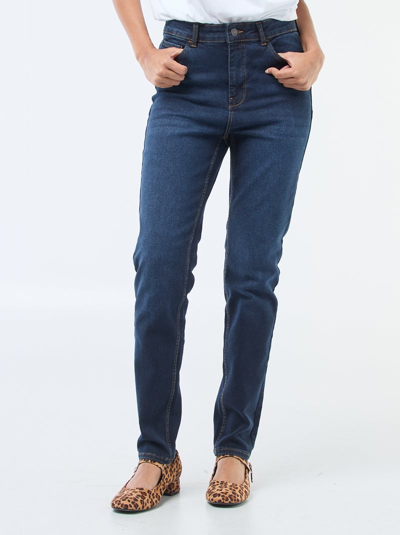 Jeans skinny a vita alta - L30 Blu - Kiabi
