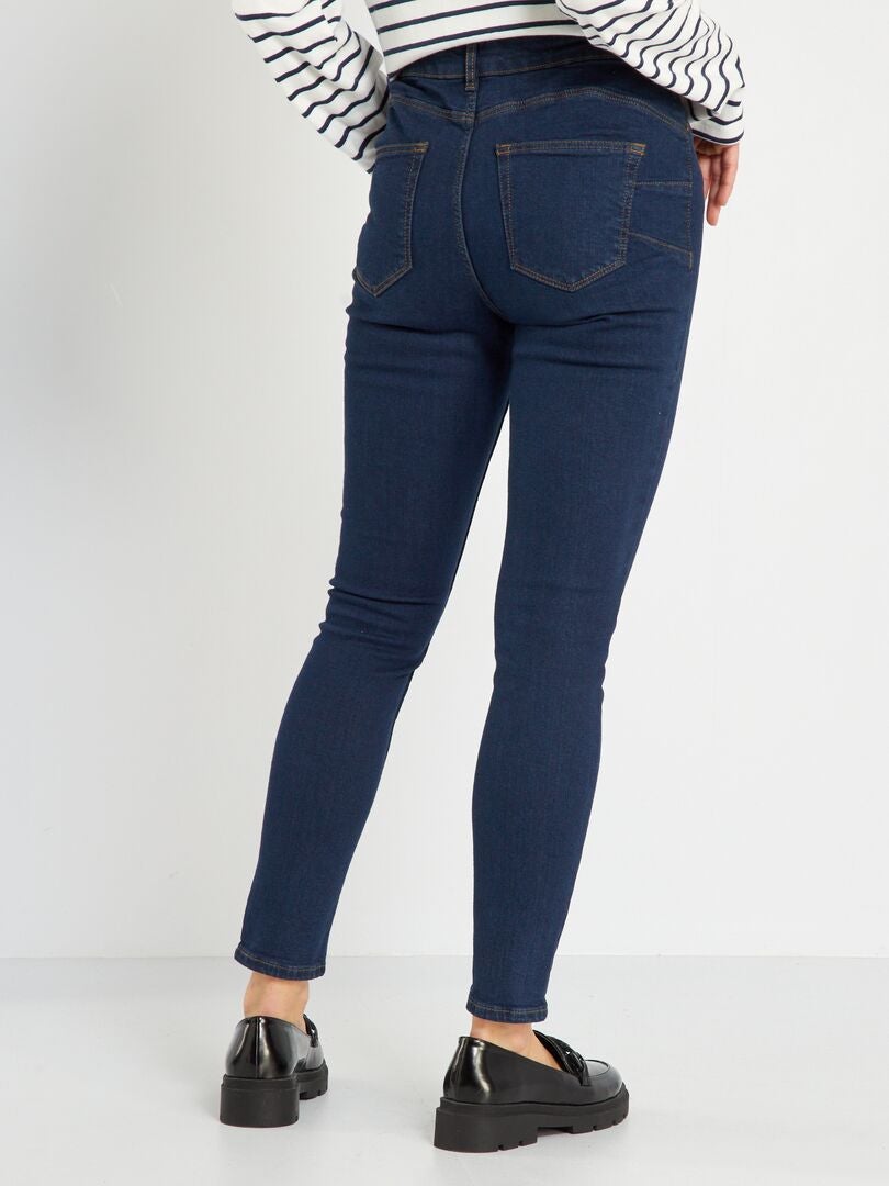 Jeans skinny a vita alta - L30 BLU - Kiabi