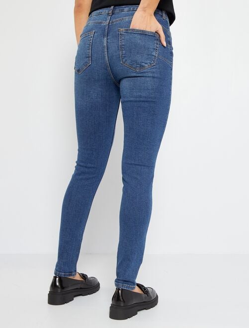 Jeans Tubino Donna Skinny Elasticizzati – Sotala Colore Kaki – Vita Bassa - Foto 3