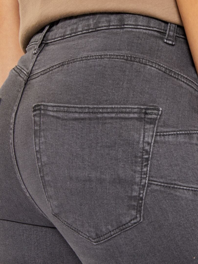 Jeans skinny a vita alta - L30 GRIGIO - Kiabi