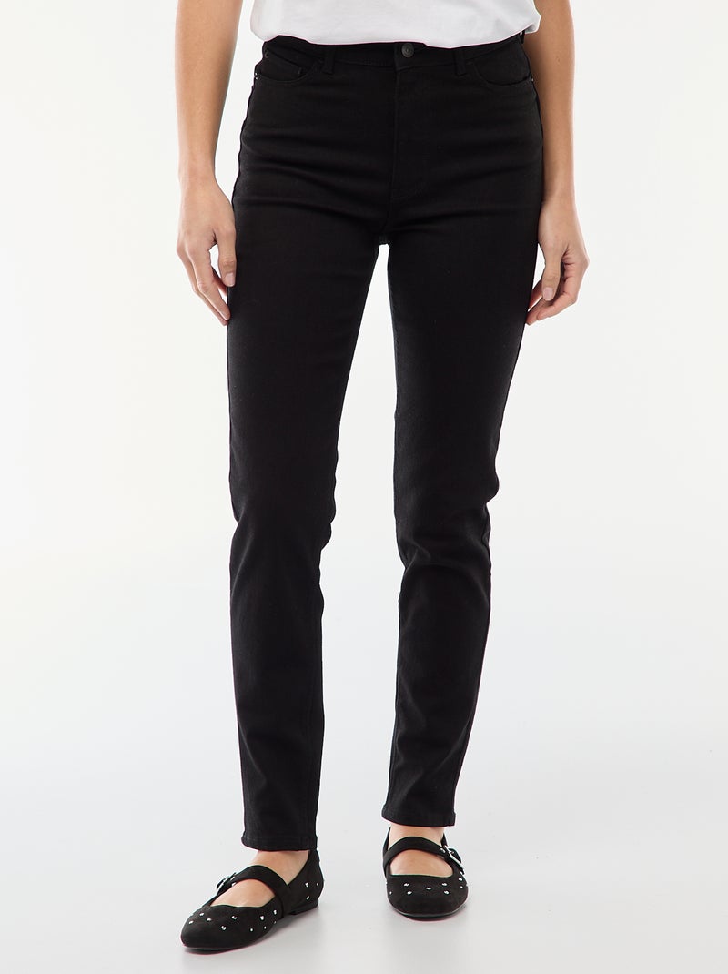 Jeans skinny a vita alta - L30 Nero - Kiabi