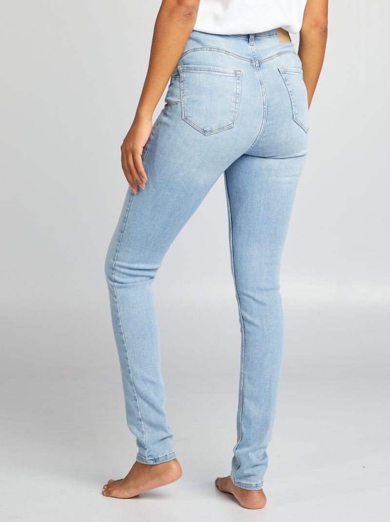 Jeans skinny a vita alta - L32 BLU - Kiabi