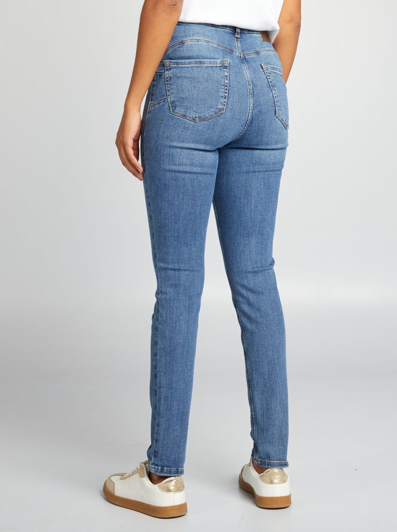 Jeans skinny a vita alta - L32 BLU - Kiabi