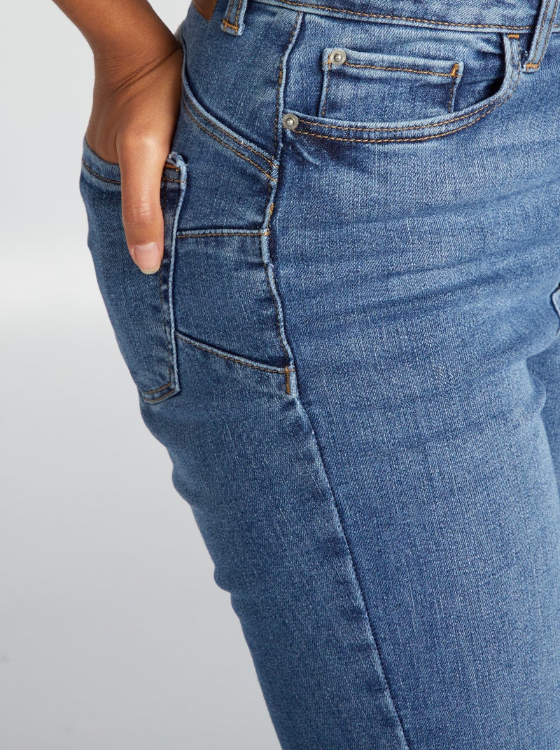 Jeans skinny a vita alta - L32 BLU - Kiabi