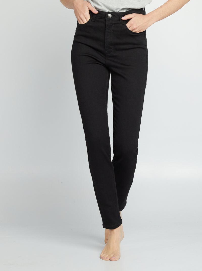 Jeans skinny a vita alta - L32 NERO - Kiabi