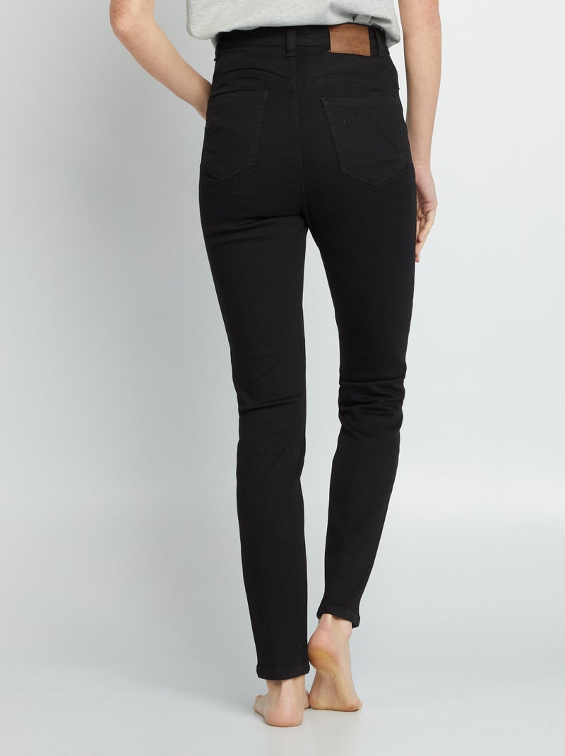 Jeans skinny a vita alta - L32 NERO - Kiabi