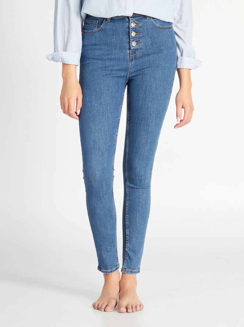 Jeans skinny a vita alta BLU - Kiabi