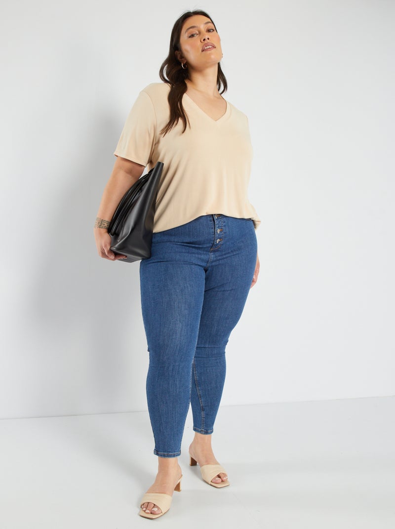 Jeans skinny a vita alta BLU - Kiabi