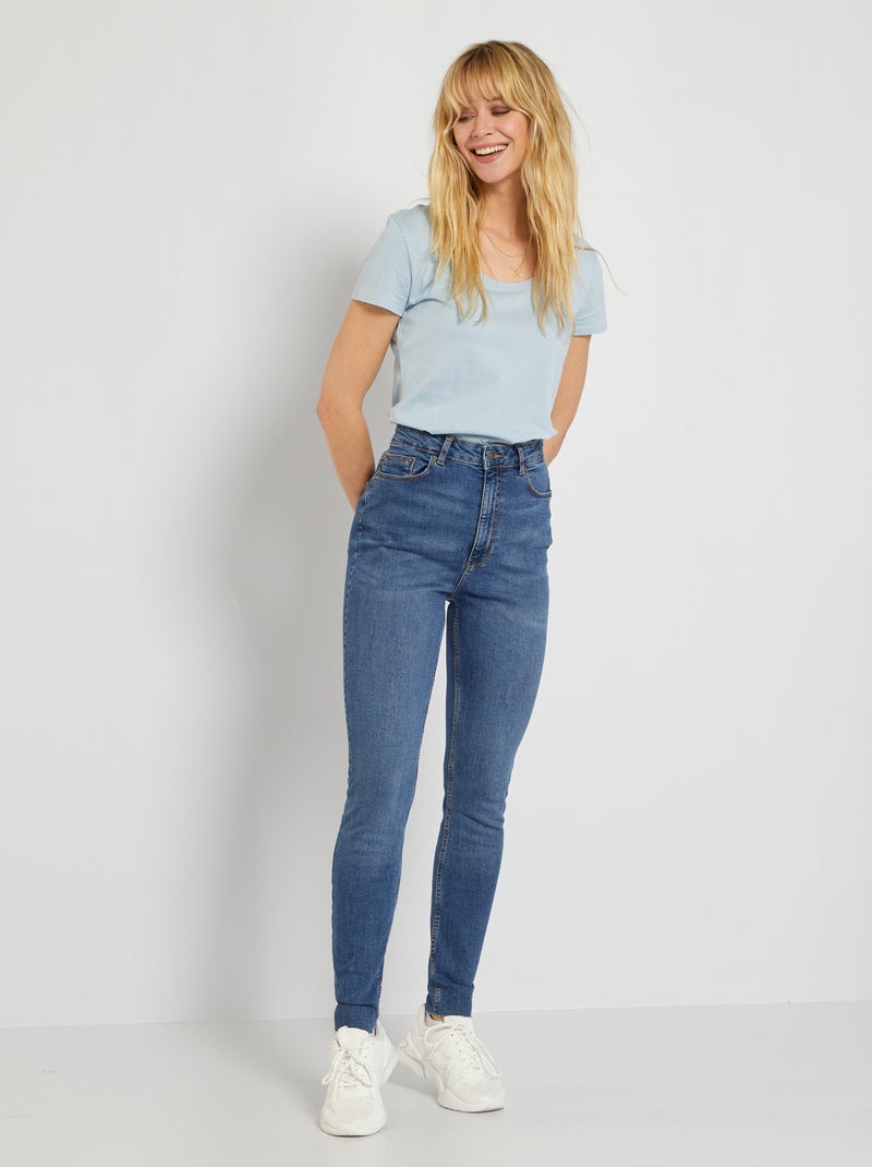 Jeans skinny a vita alta BLU - Kiabi