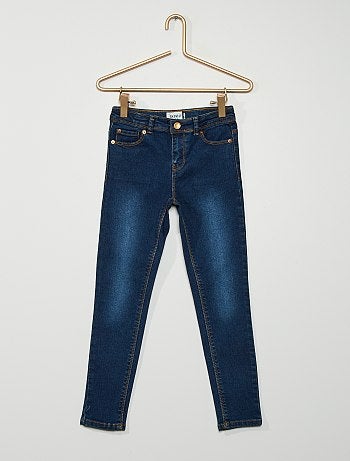 Jeans con lavaggio candeggiato effetto nuvola skinny fit Bonprix Bambina Abbigliamento Pantaloni e jeans Jeans Jeans skinny Blu 
