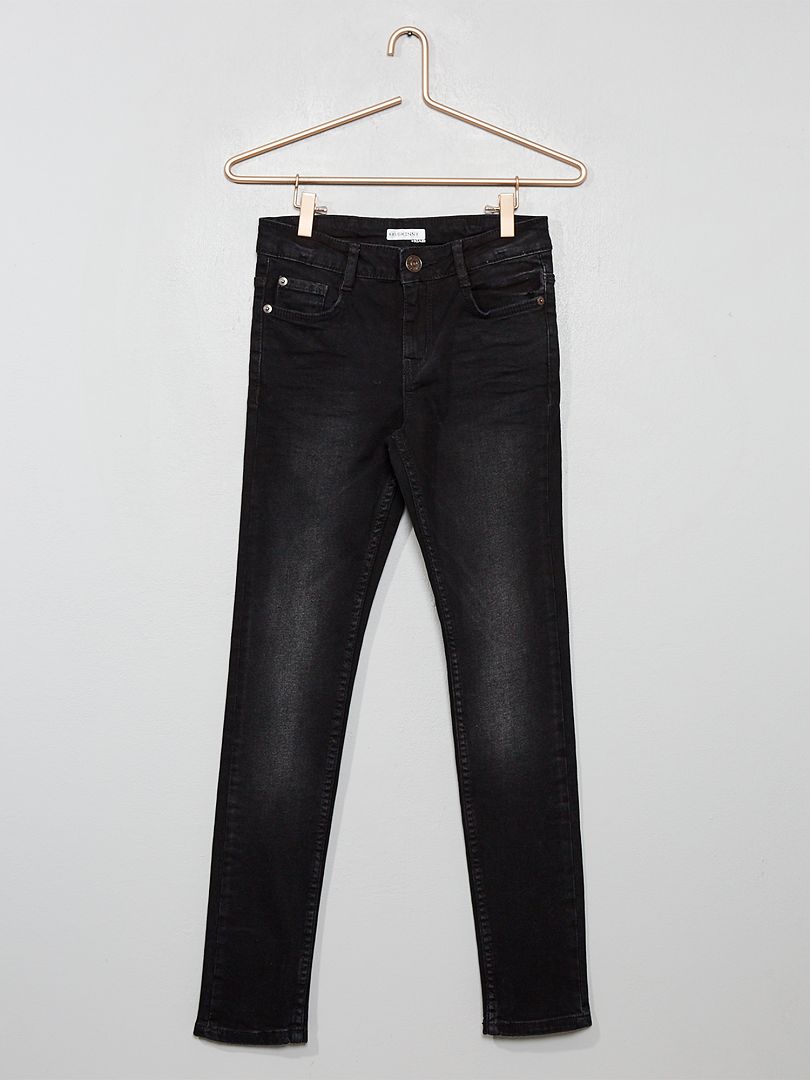 Jeans skinny effetto delavé grigio scuro - Kiabi