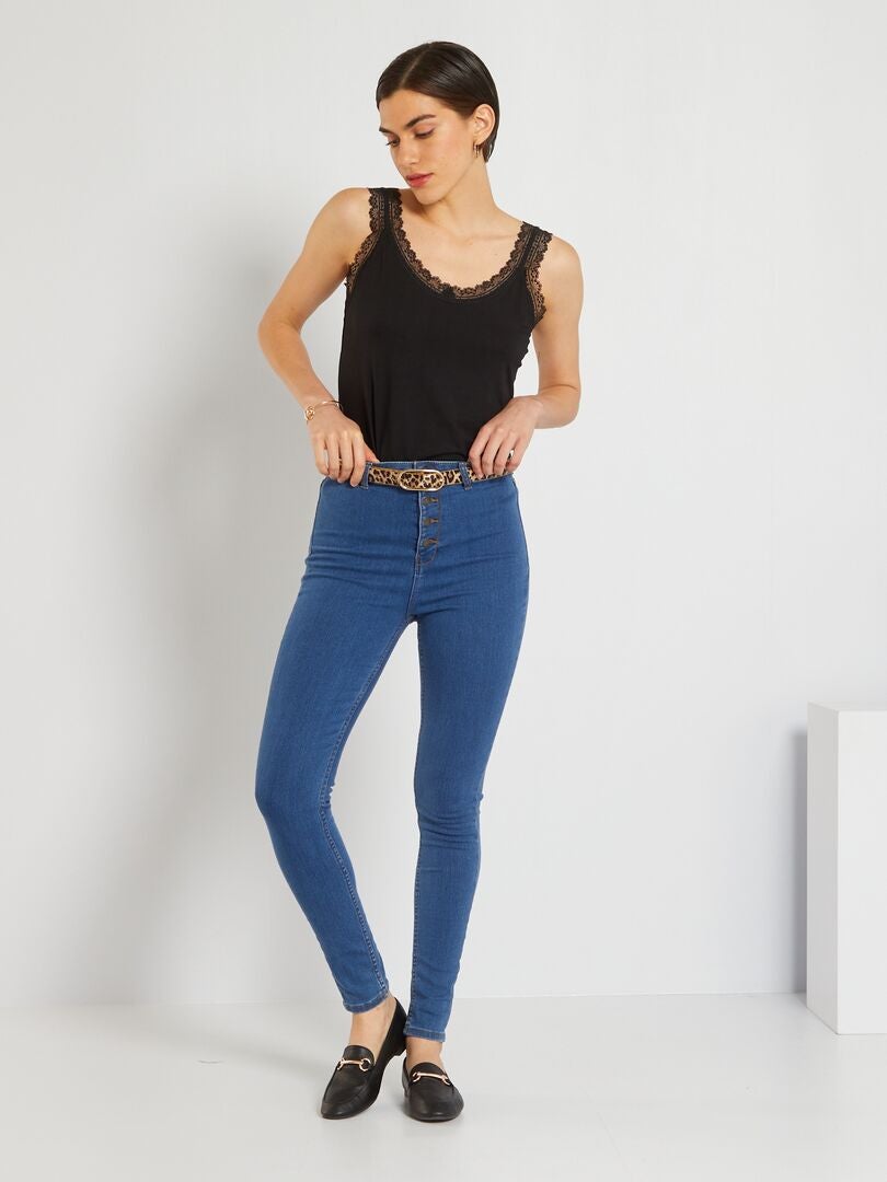 Jeans skinny effetto modellante BLU - Kiabi