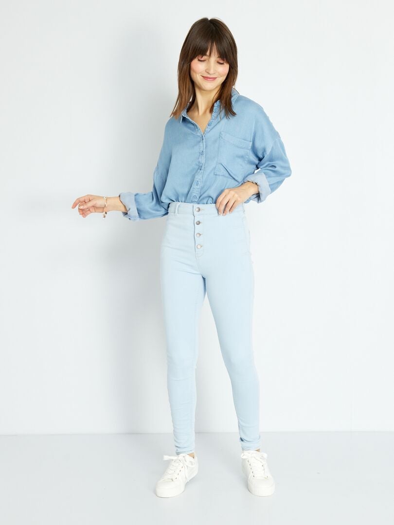 Jeans skinny effetto modellante BLU - Kiabi