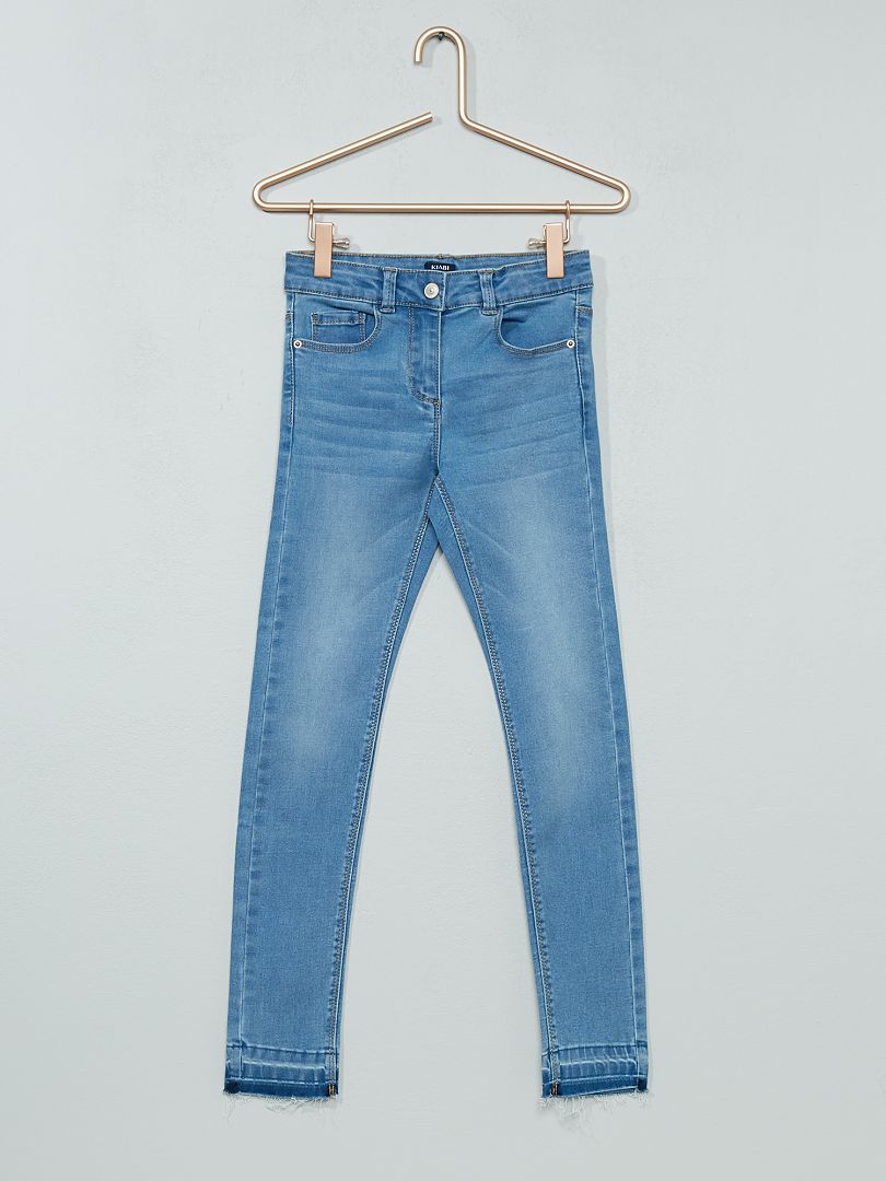 Jeans skinny effetto usura BLU - Kiabi