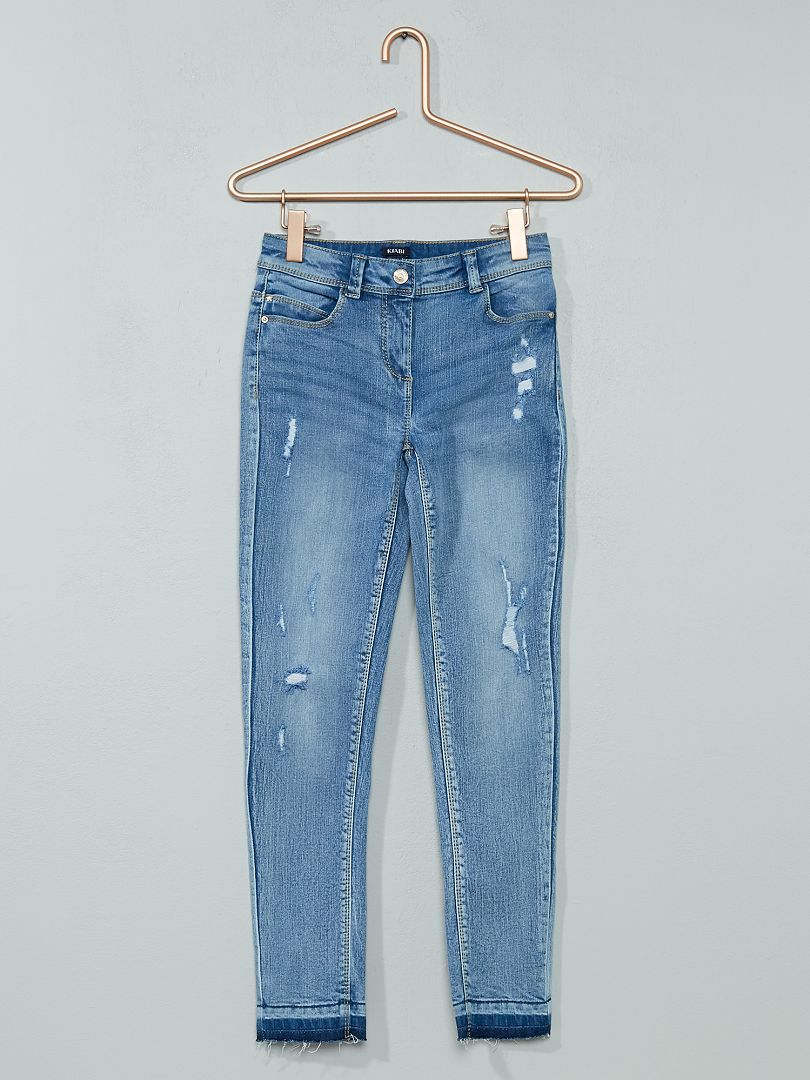 Jeans skinny effetto usura doble stone - Kiabi