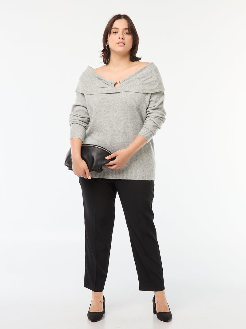 Jeans skinny fit / taglio molto attillato con cintura elasticizzata nero - Kiabi