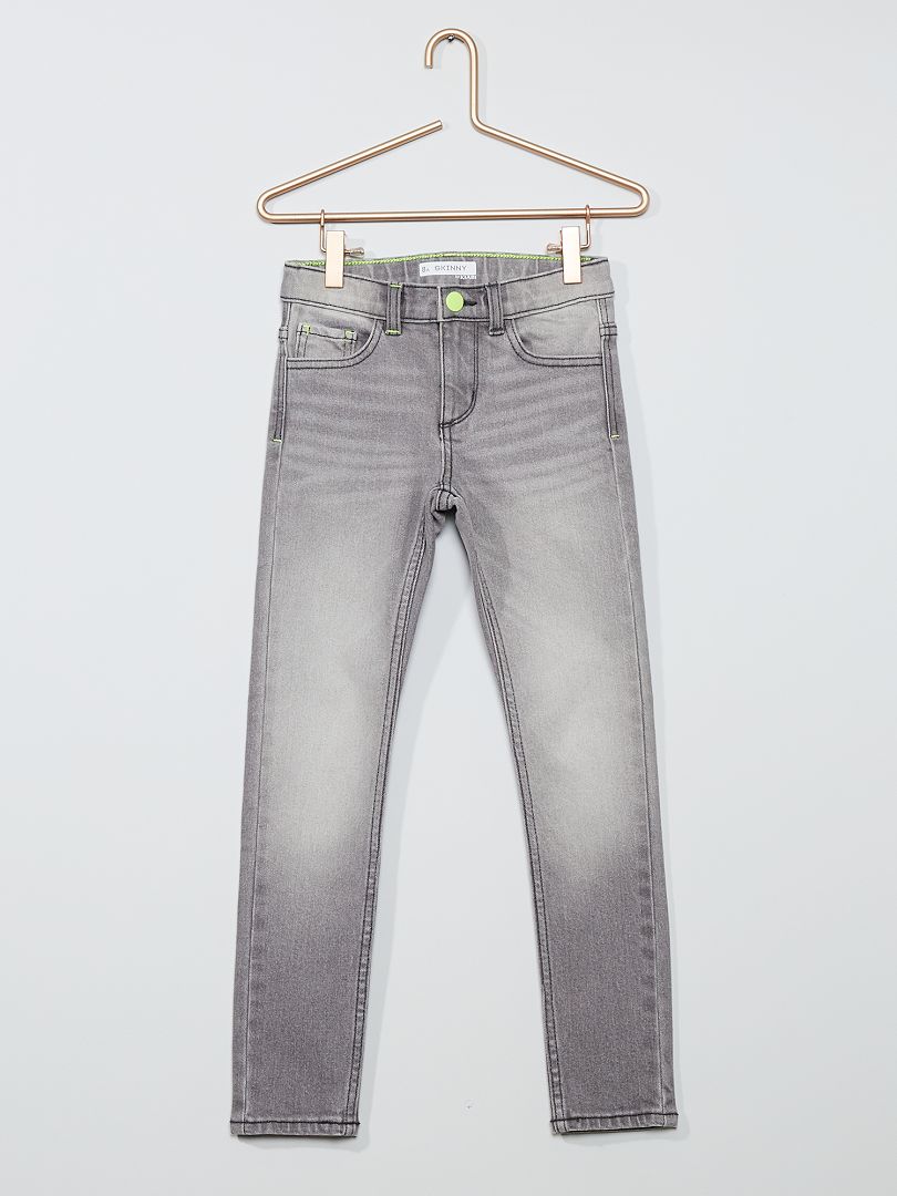 Jeans skinny in cotone stretch GRIGIO - Kiabi