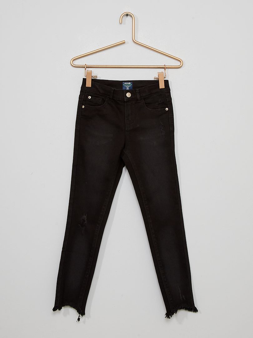 Jeans skinny in cotone stretch NERO - Kiabi