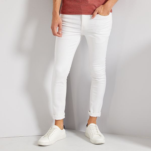 jeans beige uomo
