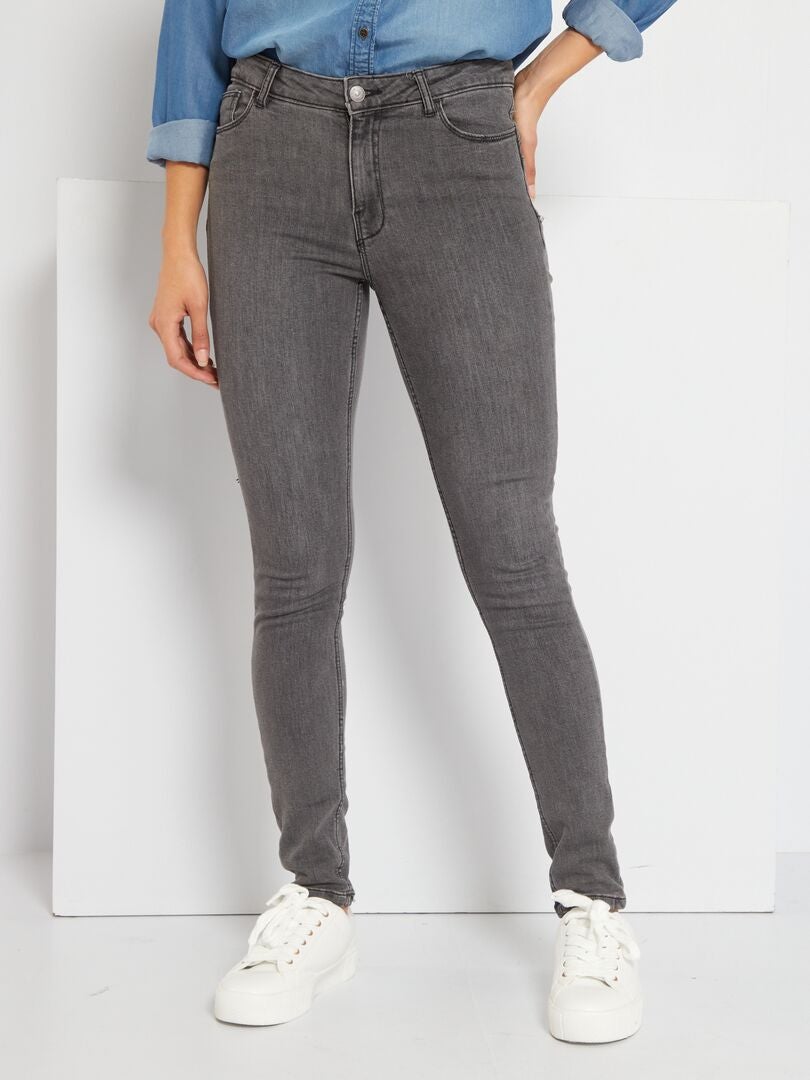 Jeans skinny lunghezza US30 GRIGIO - Kiabi