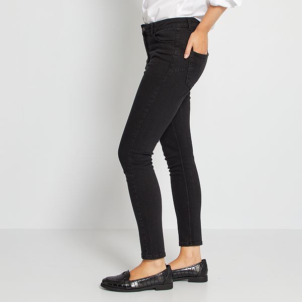 Jeans skinny lunghezza US30 Donna dalla 38 alla 52 - NERO - Kiabi - 15,00€
