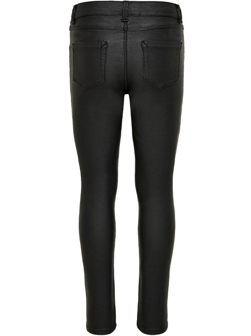 Jeans Skinny Rivestiti per Ragazza Pim Nero - Kiabi