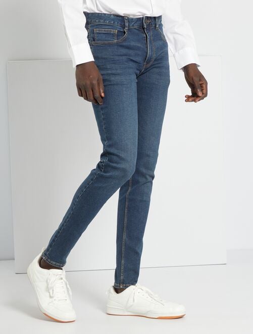 Jeans skinny stretch - blu/nero - Kiabi - 20.00€