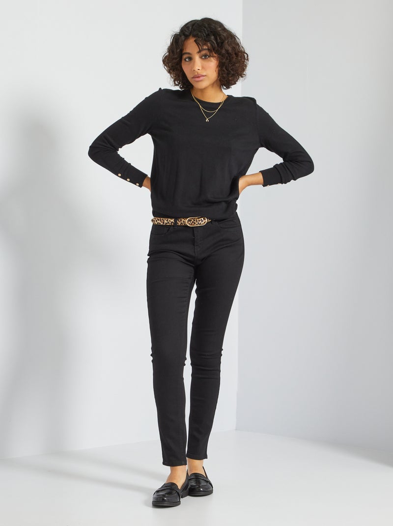 Jeans skinny stretch Nero - Kiabi
