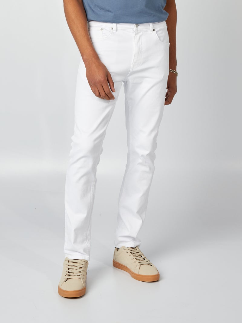 Jeans slim - L32 bianco - Kiabi