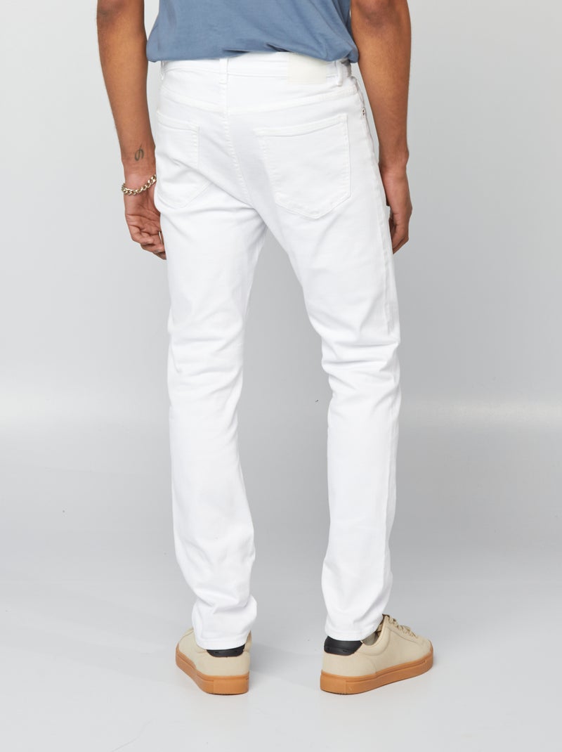 Jeans slim - L32 bianco - Kiabi