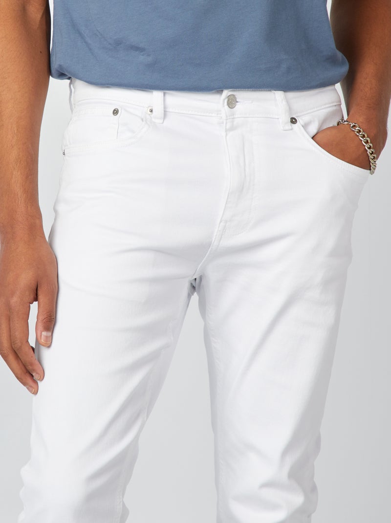 Jeans slim - L32 bianco - Kiabi