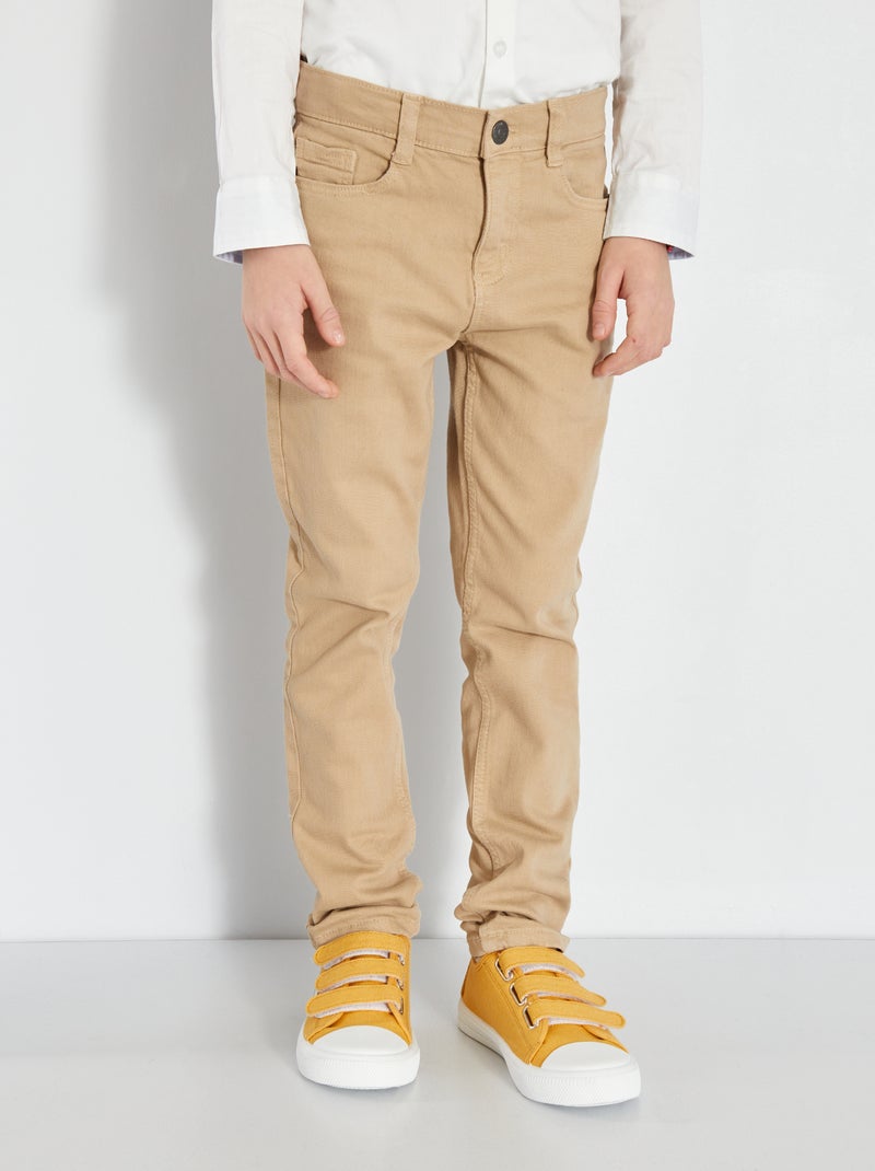 Jeans slim 5 tasche BEIGE - Kiabi