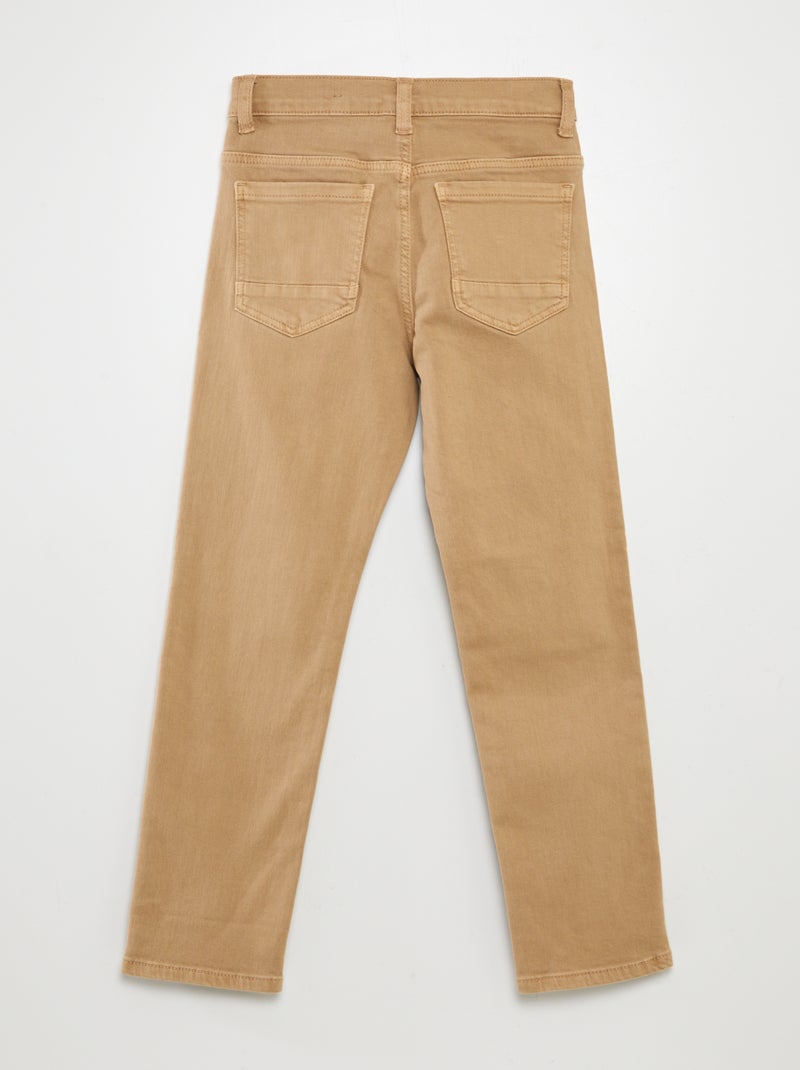 Jeans slim 5 tasche BEIGE - Kiabi