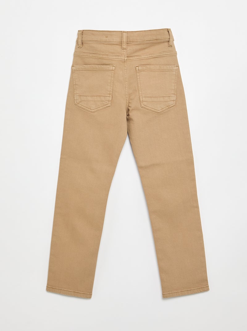 Jeans slim 5 tasche Beige - Kiabi