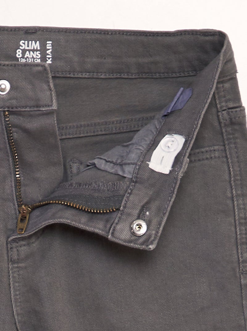 Jeans slim 5 tasche GRIGIO - Kiabi