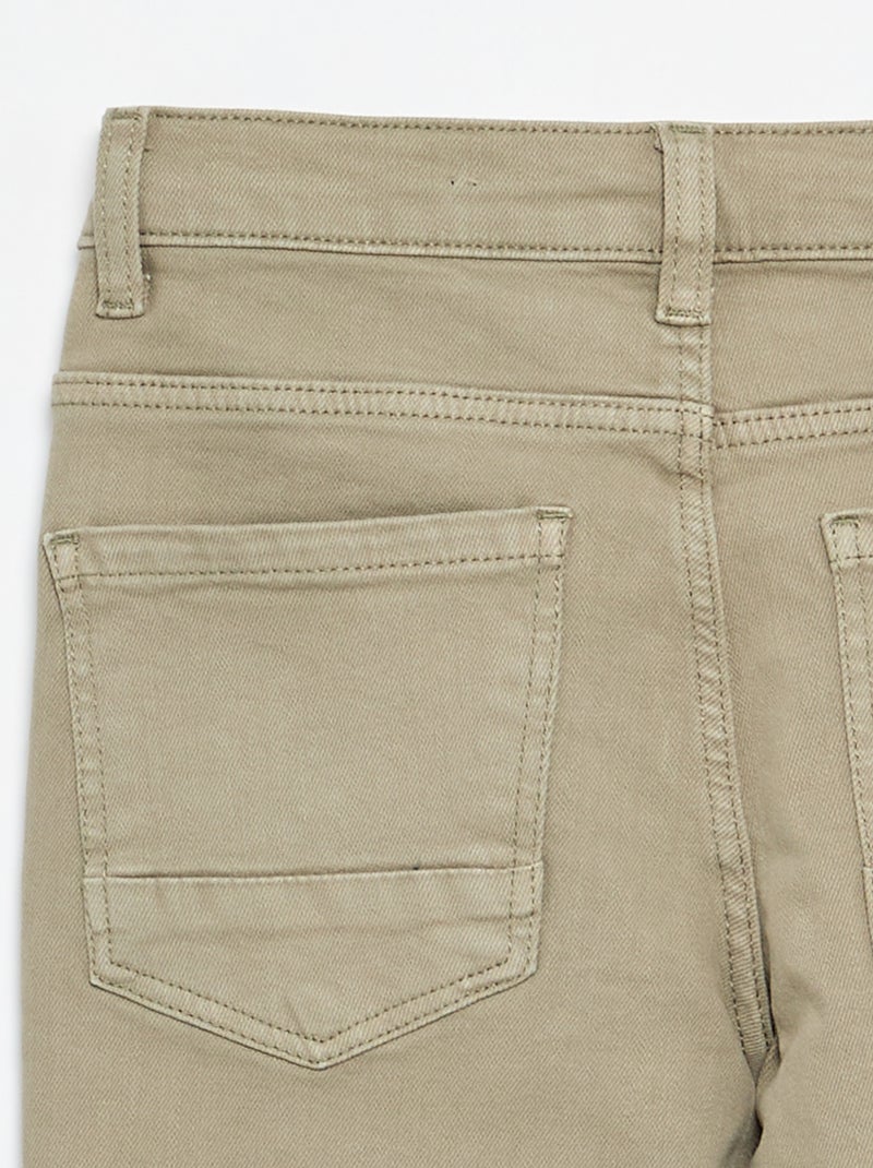 Jeans slim 5 tasche Kaki - Kiabi