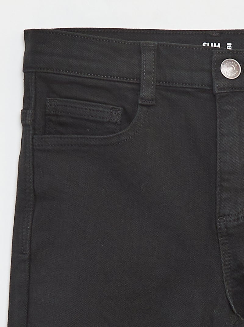 Jeans slim 5 tasche Nero - Kiabi