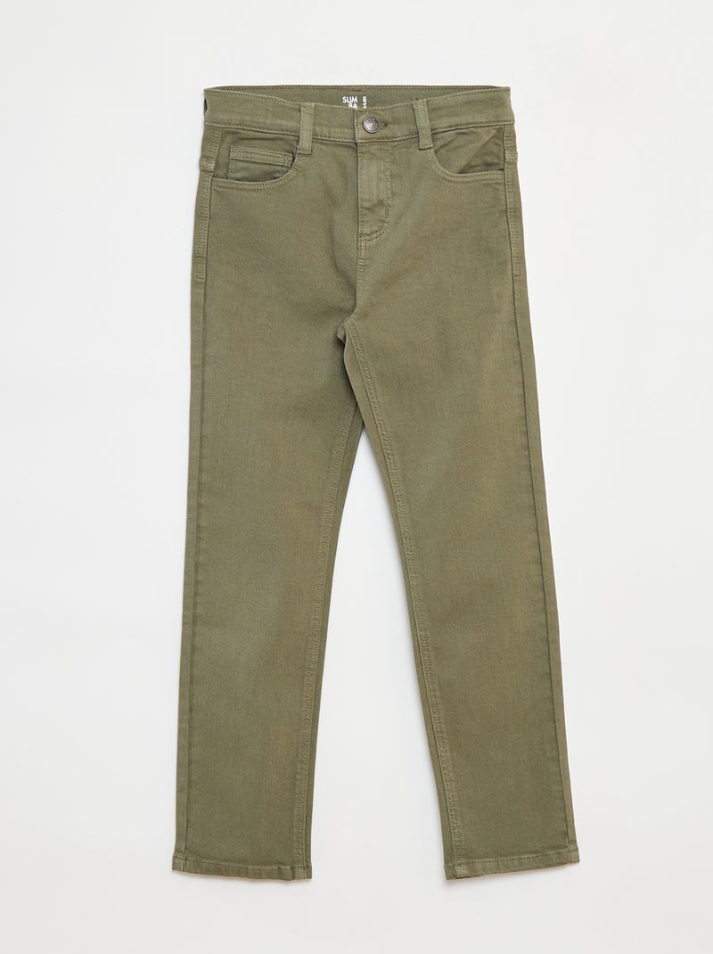 Jeans slim 5 tasche Verde - Kiabi