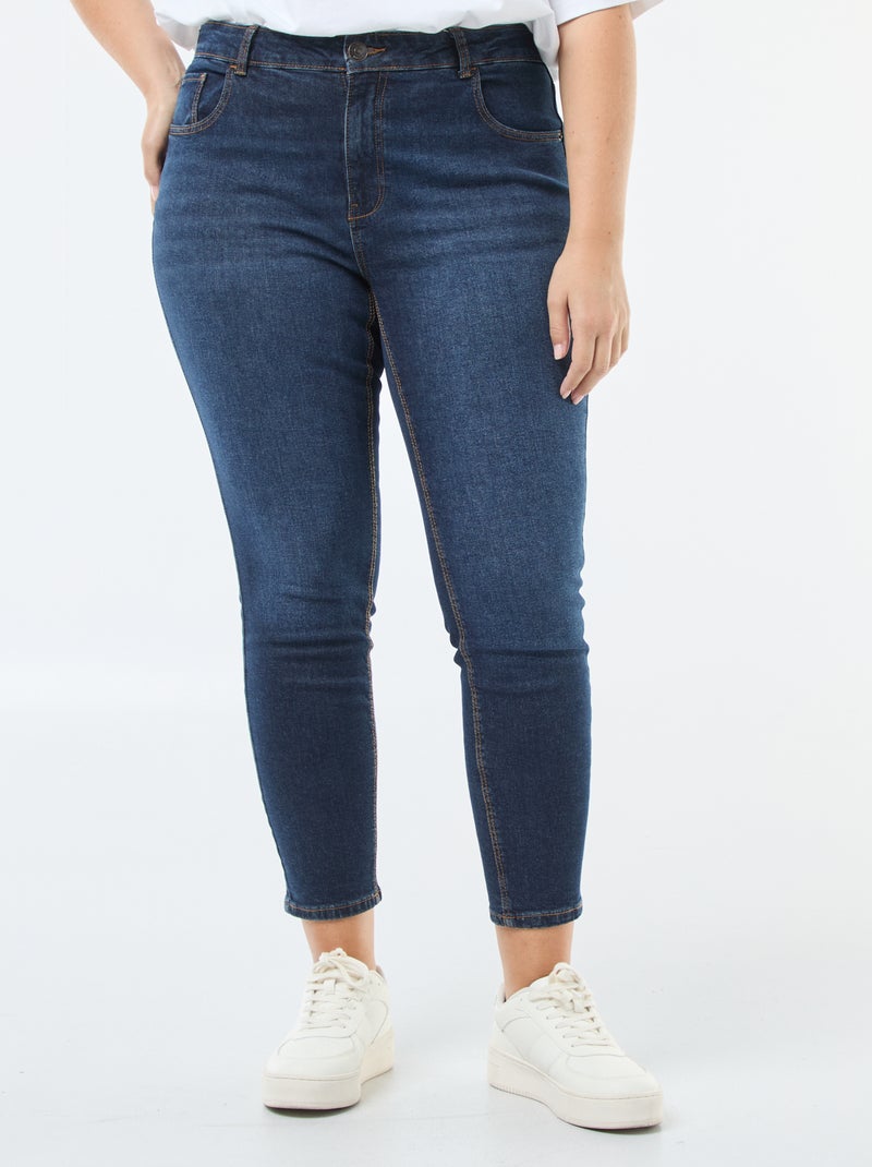 Jeans slim a vita alta - L28 BLU - Kiabi