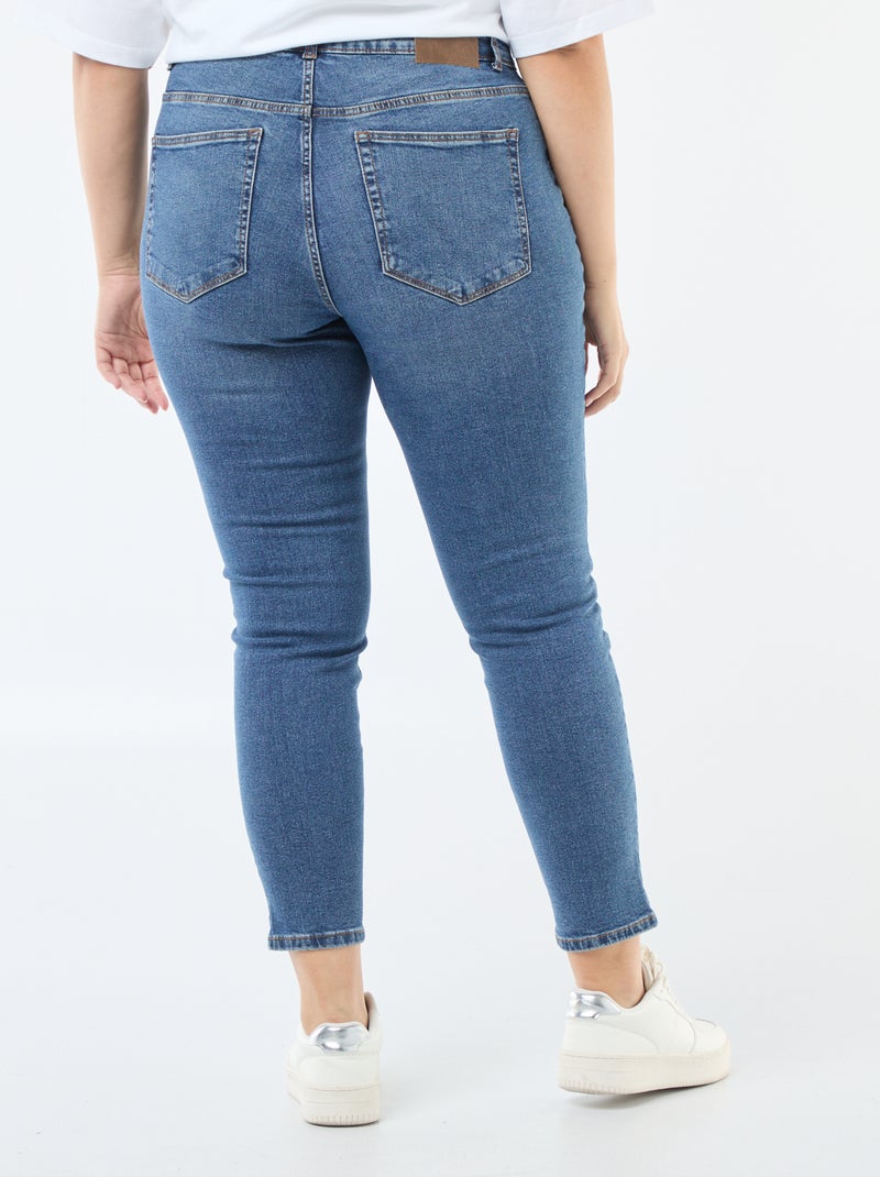Jeans slim a vita alta - L28 BLU - Kiabi