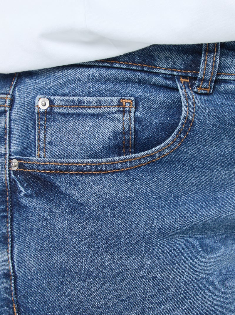 Jeans slim a vita alta - L28 BLU - Kiabi