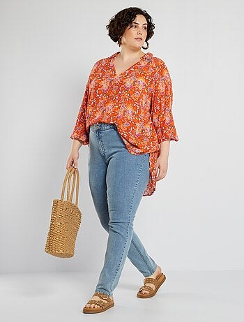 Jeans slim a vita alta - L28