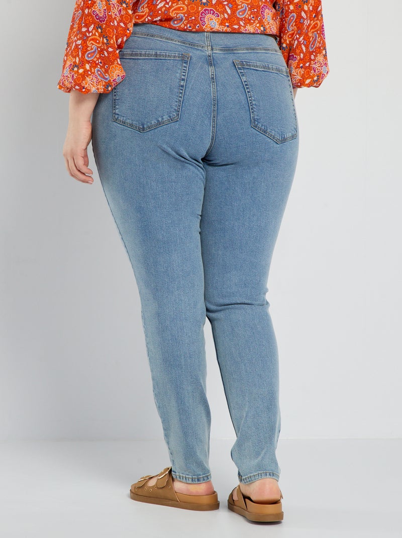 Jeans slim a vita alta - L28 blu - Kiabi